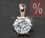 Brillant Anhänger 585 Gold; 1,23ct, River E & VS1